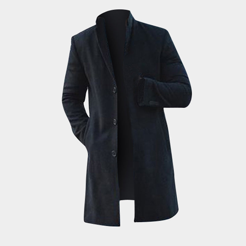 Men's Winter Long Trench Coat