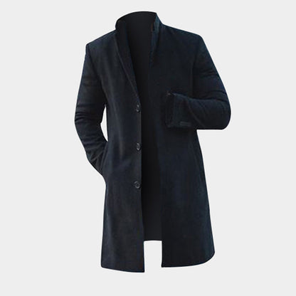 Men's Winter Long Trench Coat