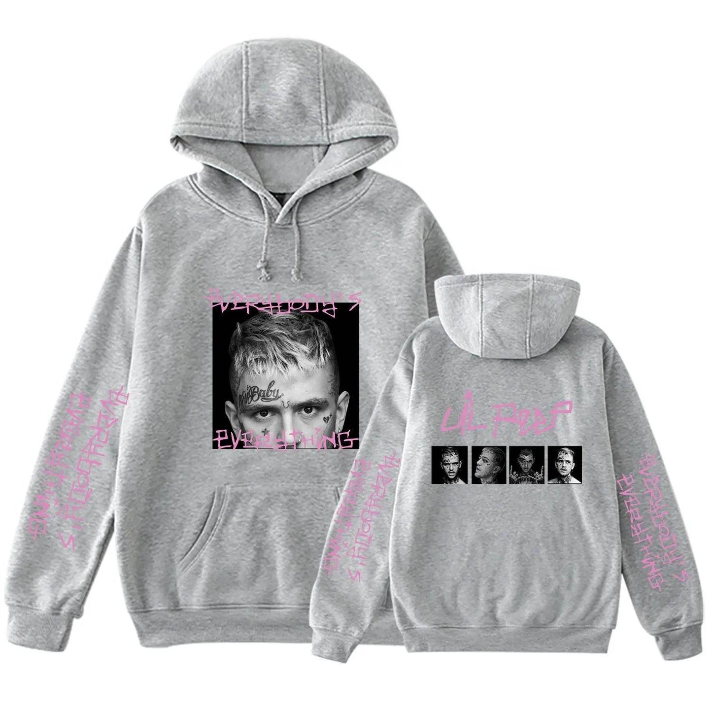 Lil Peep Drawstring Hooded Sweatshirt Pullover Pocket Unisex Hoodie