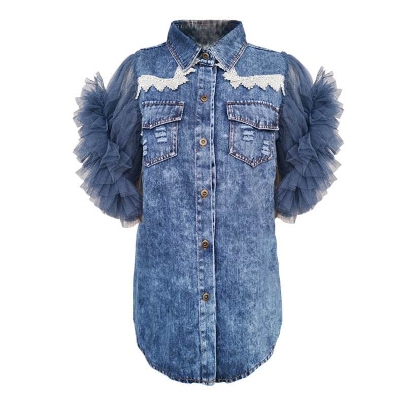 Denim Jacket Women Casual Sleeveless Lapel Style
