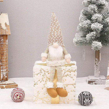 Retractable Luminous Santa Doll Rudolf Christmas Faceless Decoration Ornaments