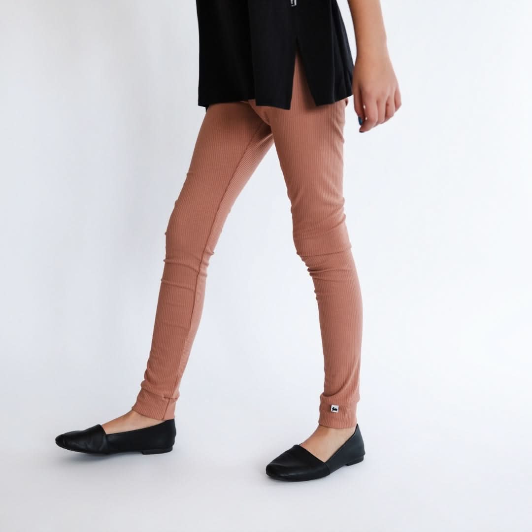 Youth Bamboo Leggings | Olive