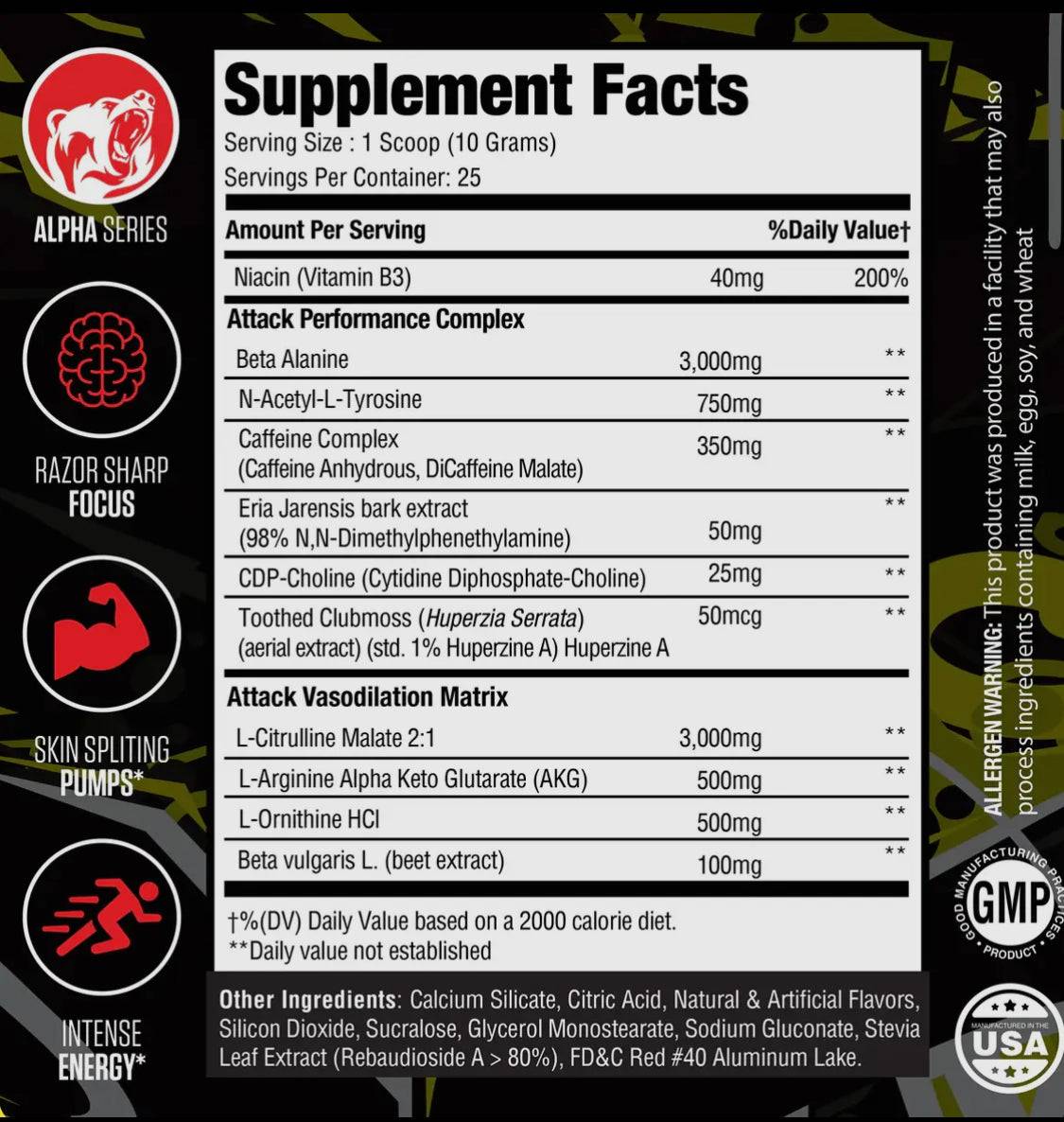 MuscleSport Attack Pre-Workout - PeachO’s