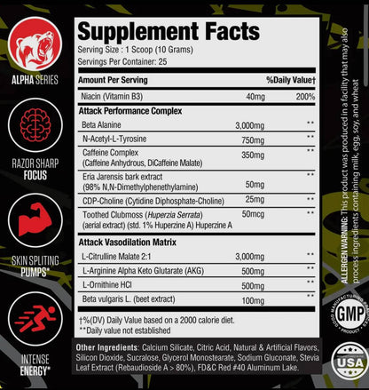 MuscleSport Attack Pre-Workout - PeachO’s