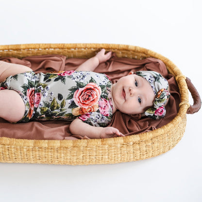 Bamboo Baby Capsule Gift Box | Antique Floral & Terracotta