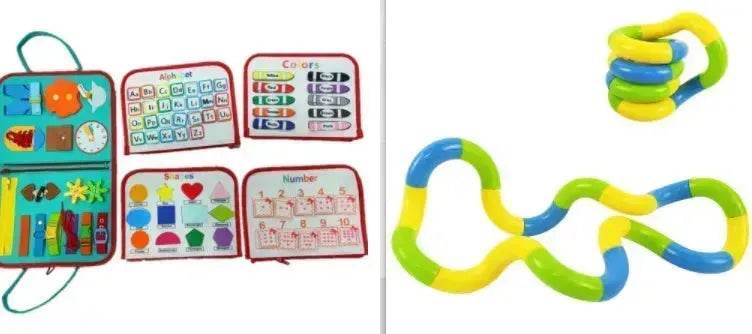 Nouvelle planche d'activités pour enfants Busy Board, jeu d'apprentissage de l'habillage et du boutonnage pour bébé, jouet d'apprentissage sensoriel préscolaire pour l'éducation précoce