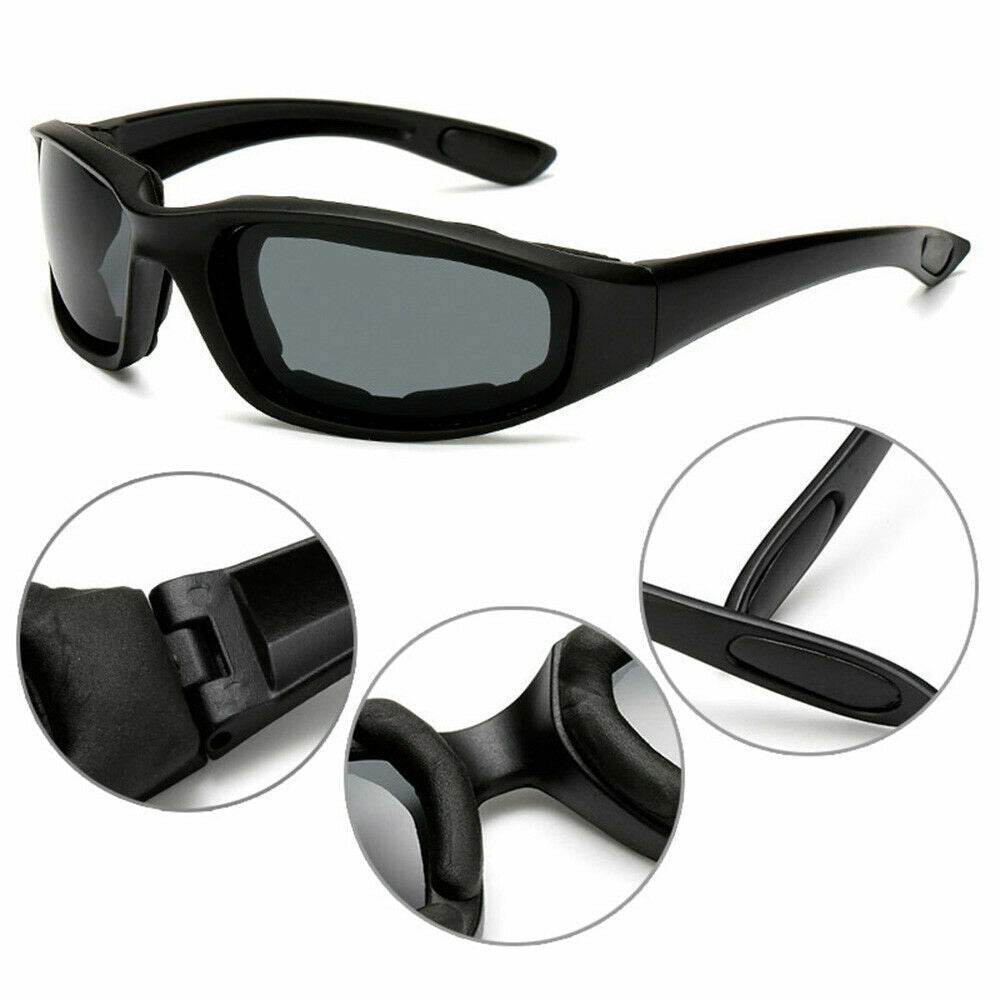 Lunettes de soleil de cyclisme Chopper Lunettes de sport de plein air pour hommes Protection UV400 enveloppante pour la pêche Lunettes de conduite Verres gris coupe-vent
