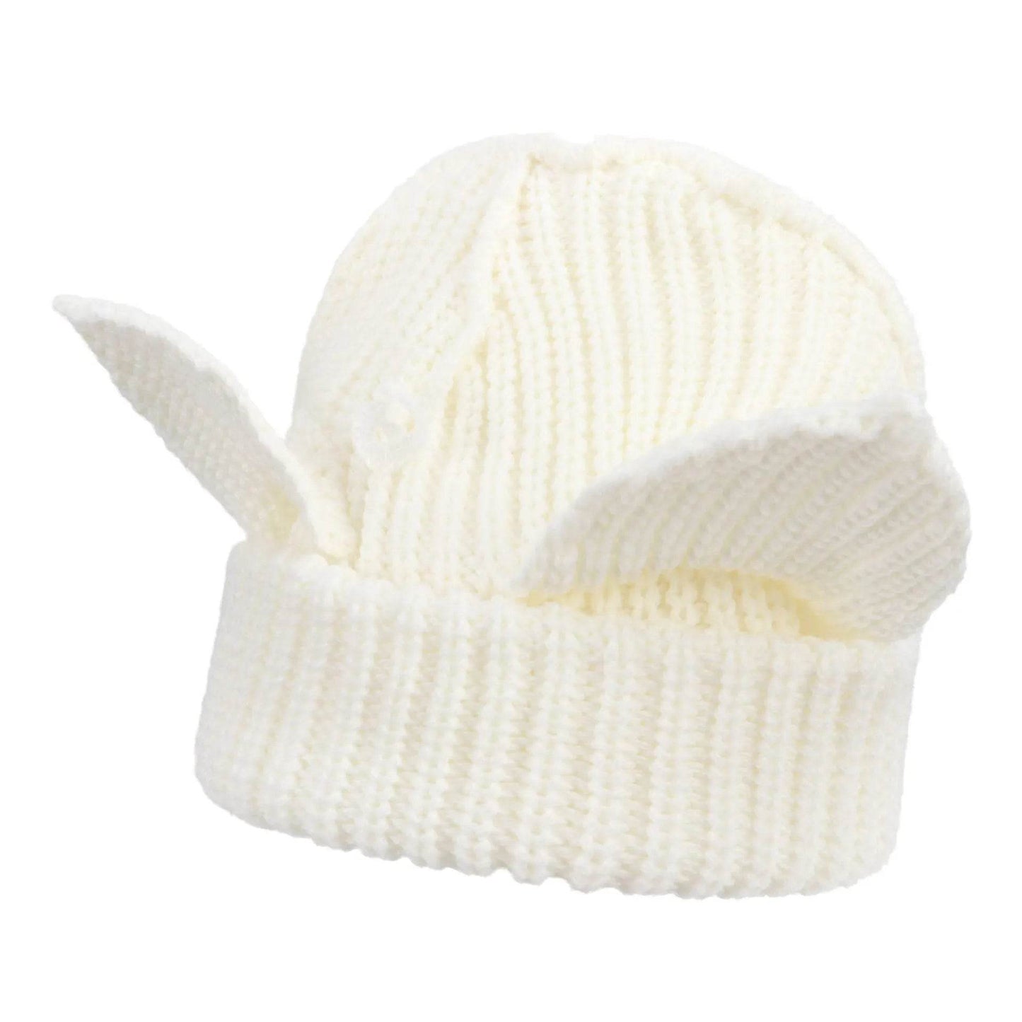 Devil Ears Thickened All Acrylic Knitted Beanie Hat