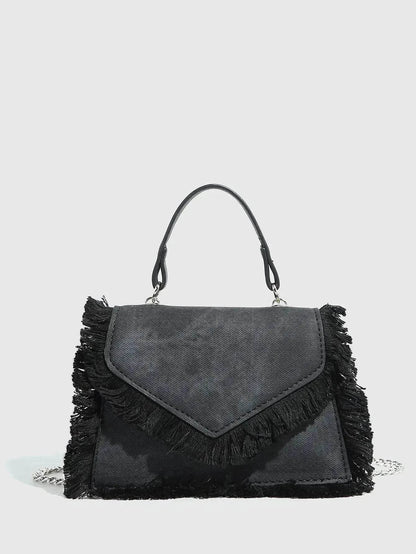 Retro Tassel Bag Denim Mini Crossbody denim bag