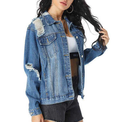 European And American Slim All-match Denim Female Jacket Women