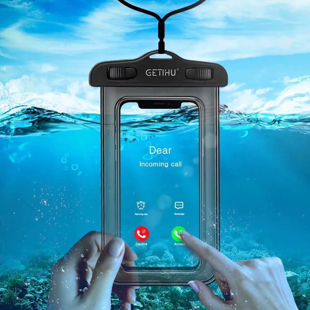 Étui universel étanche pour téléphone portable