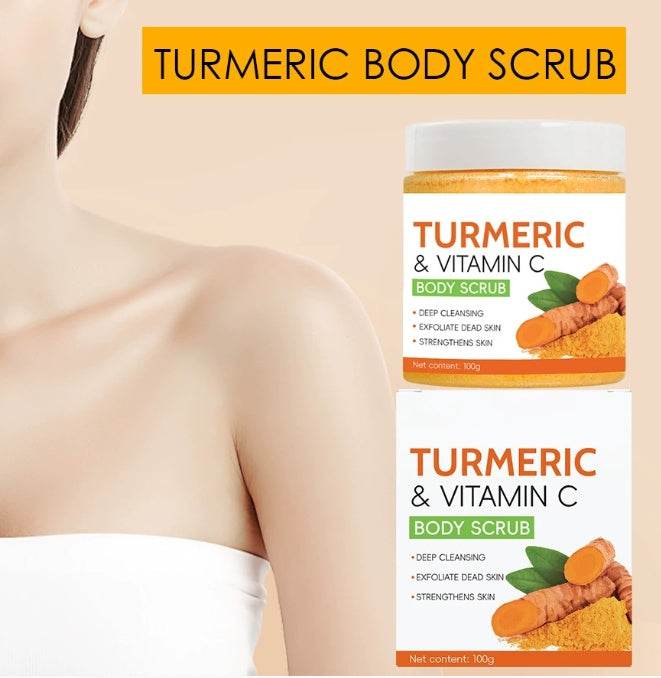 Skin Brightening and Exfoliating Turmeric Vitamin C Body Scrub