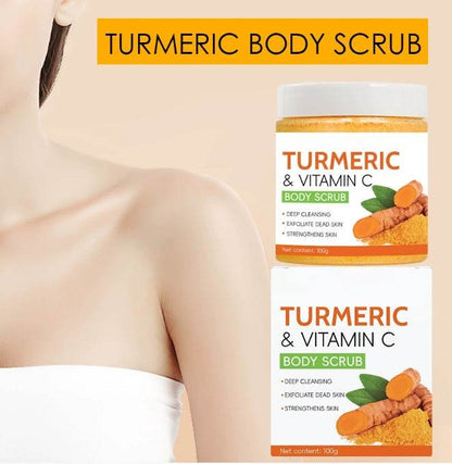 Skin Brightening and Exfoliating Turmeric Vitamin C Body Scrub