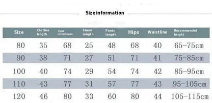 Neutral Cartoon  Autumn Clothes Suit Western Style Neutral  two piece for kids