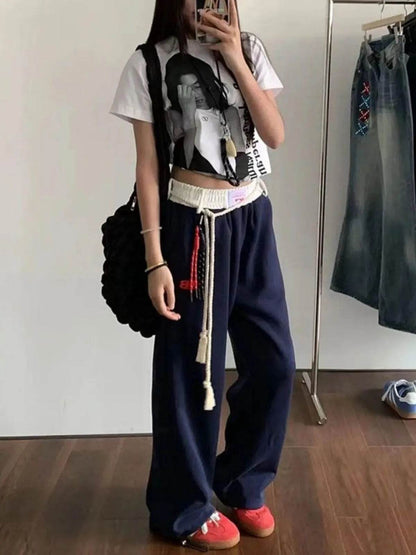 Sweatpant Women – High Waist Japanese & Korean Casual Pants