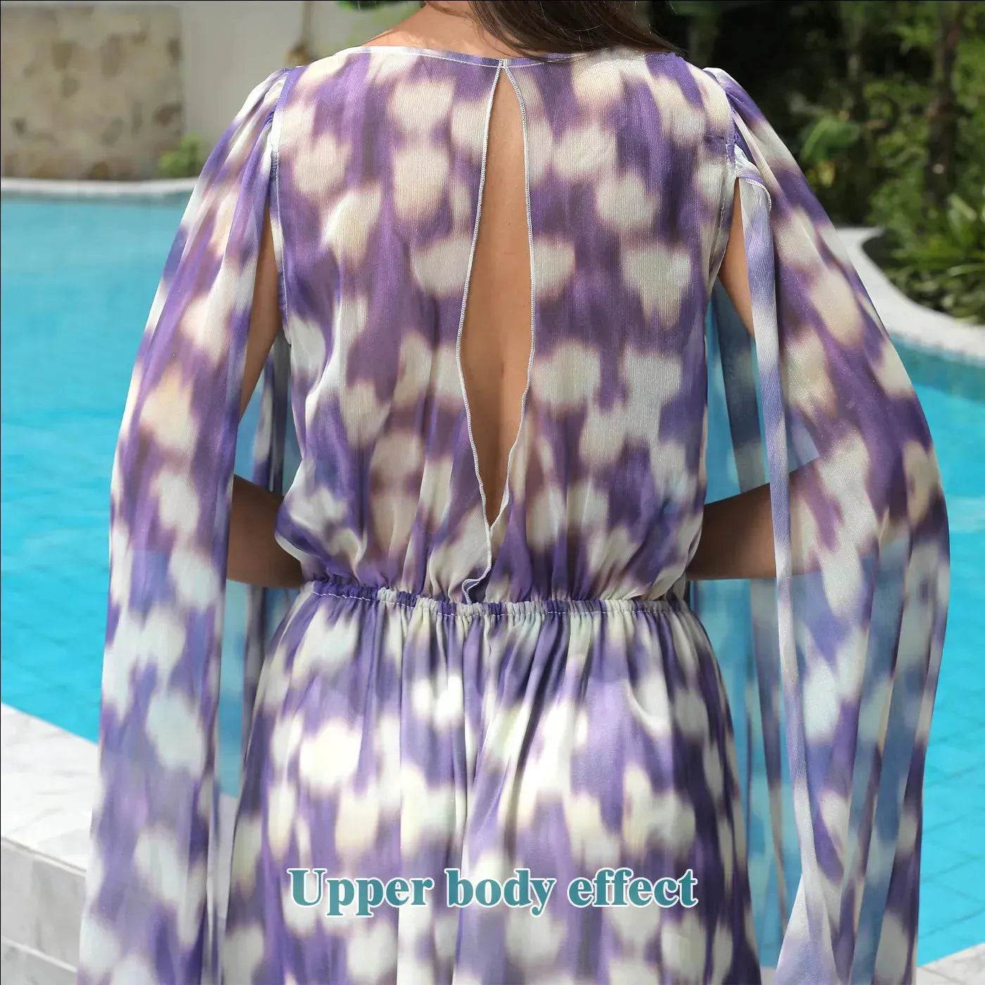Casual New Floral Chiffon Long Dress
