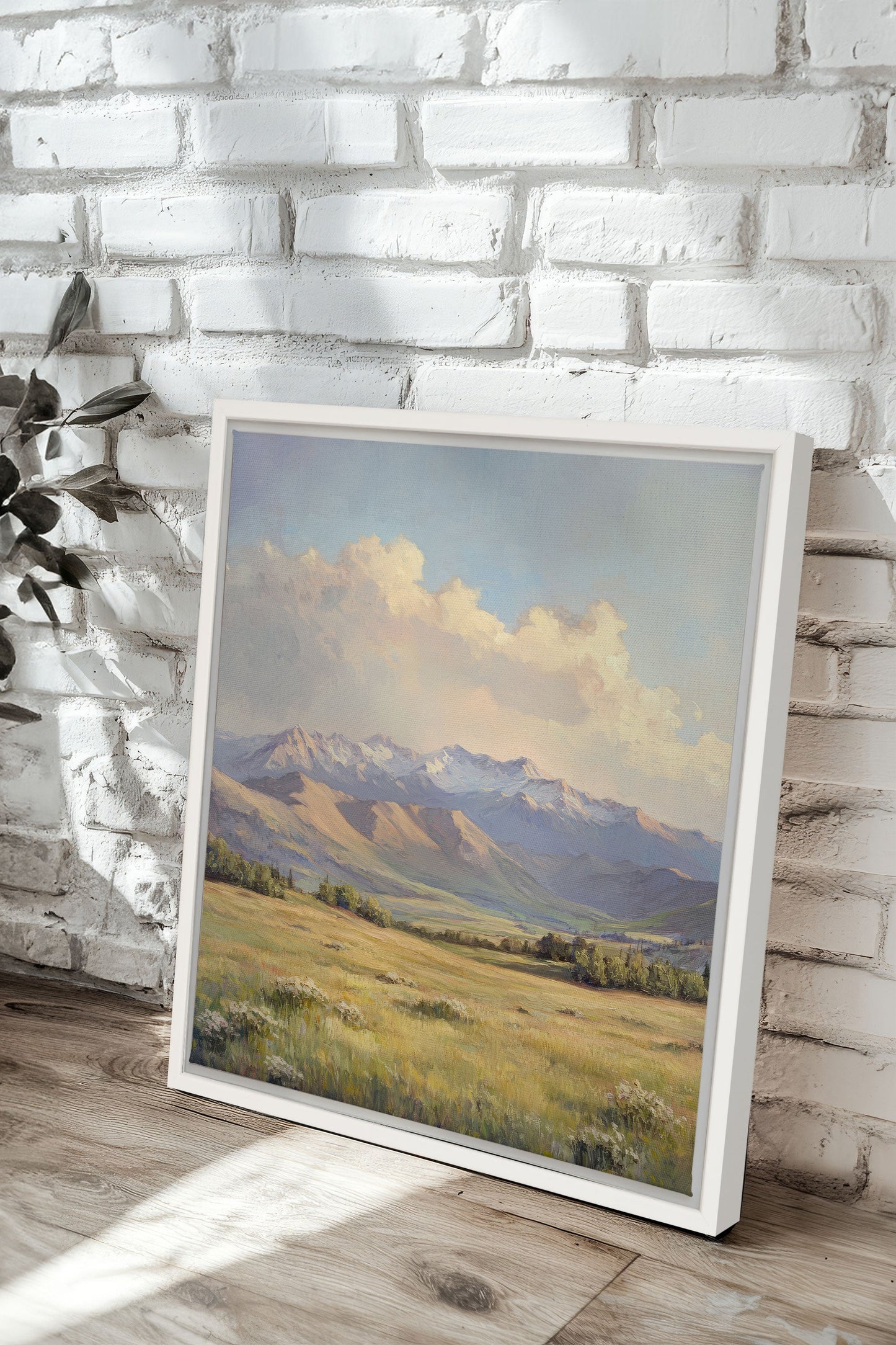 VALLÉE DE LUMIÈRE, Œuvre sur toile tendue
