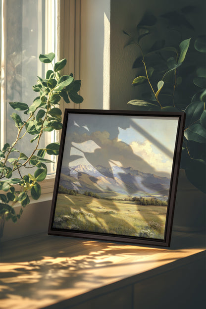 VALLÉE DE LUMIÈRE, Œuvre sur toile tendue