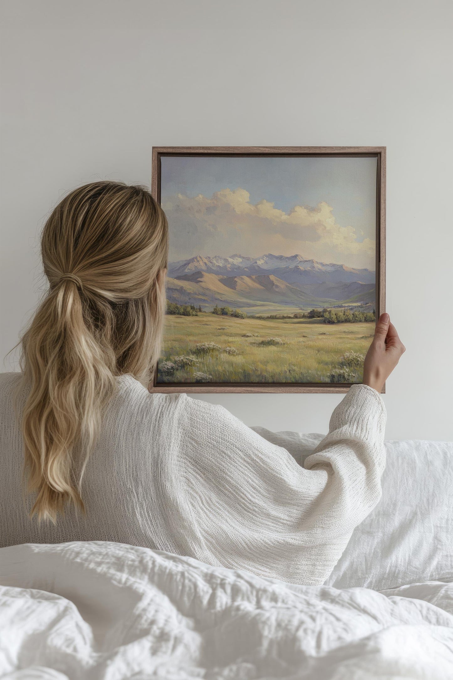 VALLÉE DE LUMIÈRE, Œuvre sur toile tendue