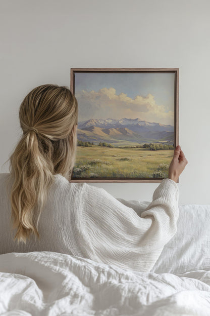 VALLÉE DE LUMIÈRE, Œuvre sur toile tendue
