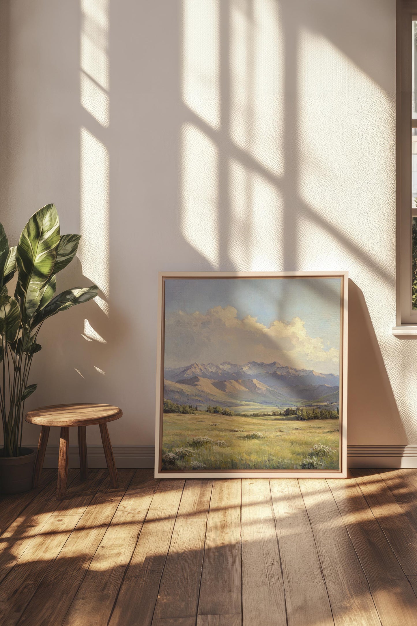 VALLÉE DE LUMIÈRE, Œuvre sur toile tendue