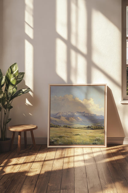 VALLÉE DE LUMIÈRE, Œuvre sur toile tendue