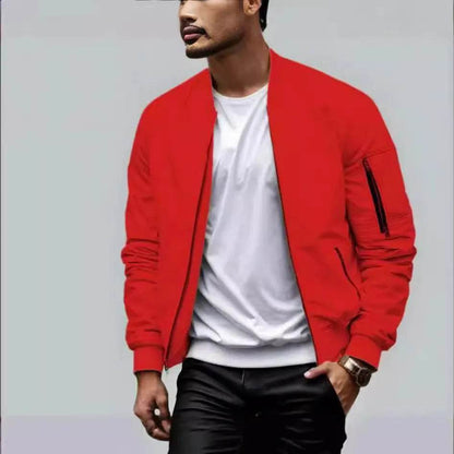 Men's Casual Baseball Varsity Jacket Spring And Autumn