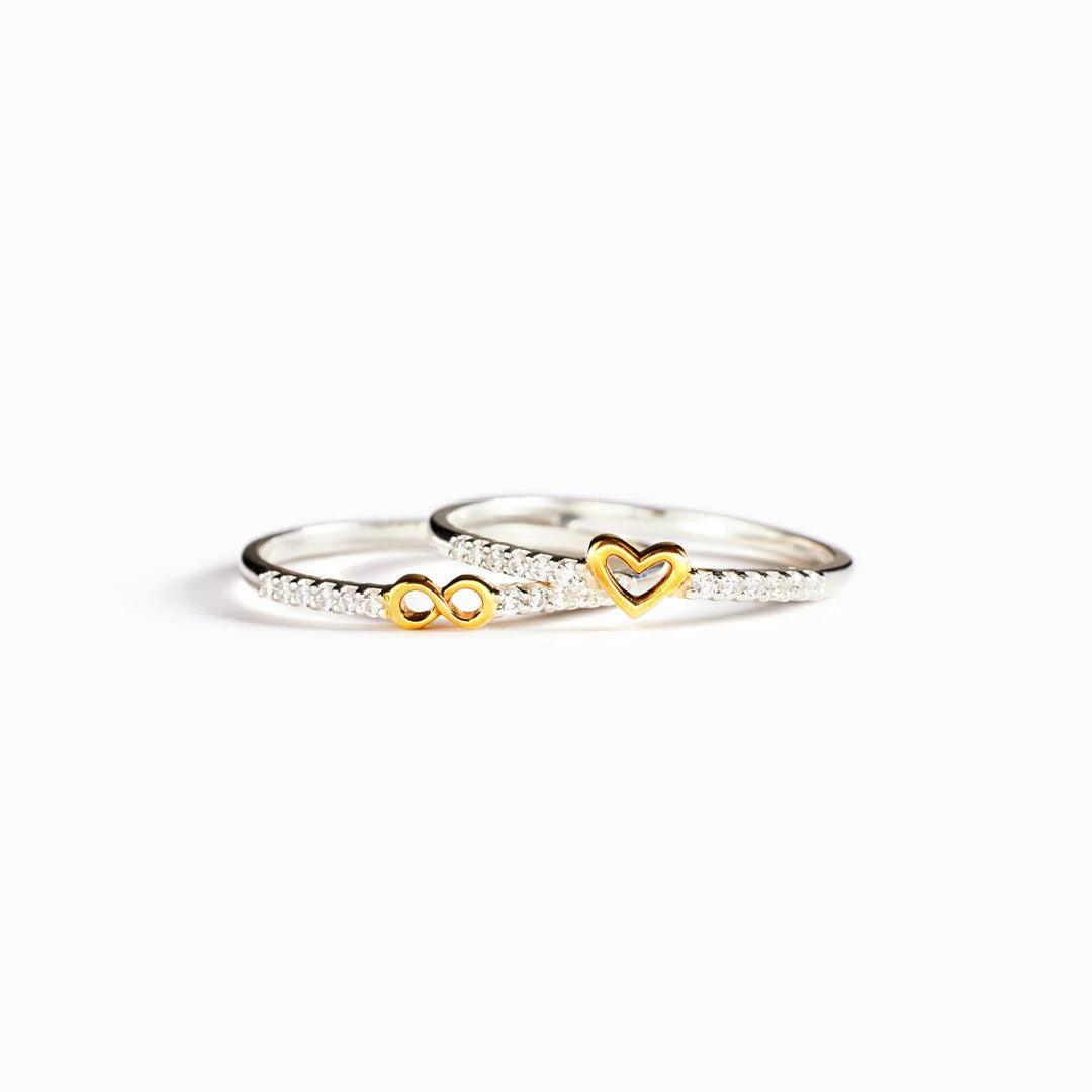 Zircon  Style Inlaid Ring