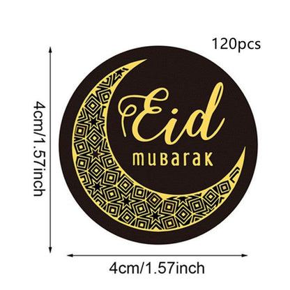 Sticker Letter EID Sticker Candy Seal Eid Mubarak Ramadan Decoration stickers