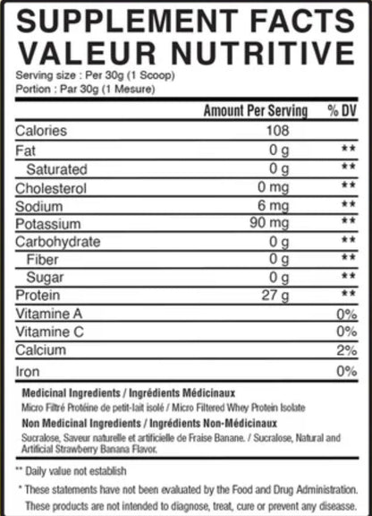 BulkBully Isolate Protein - Strawberry Banana Smoothie