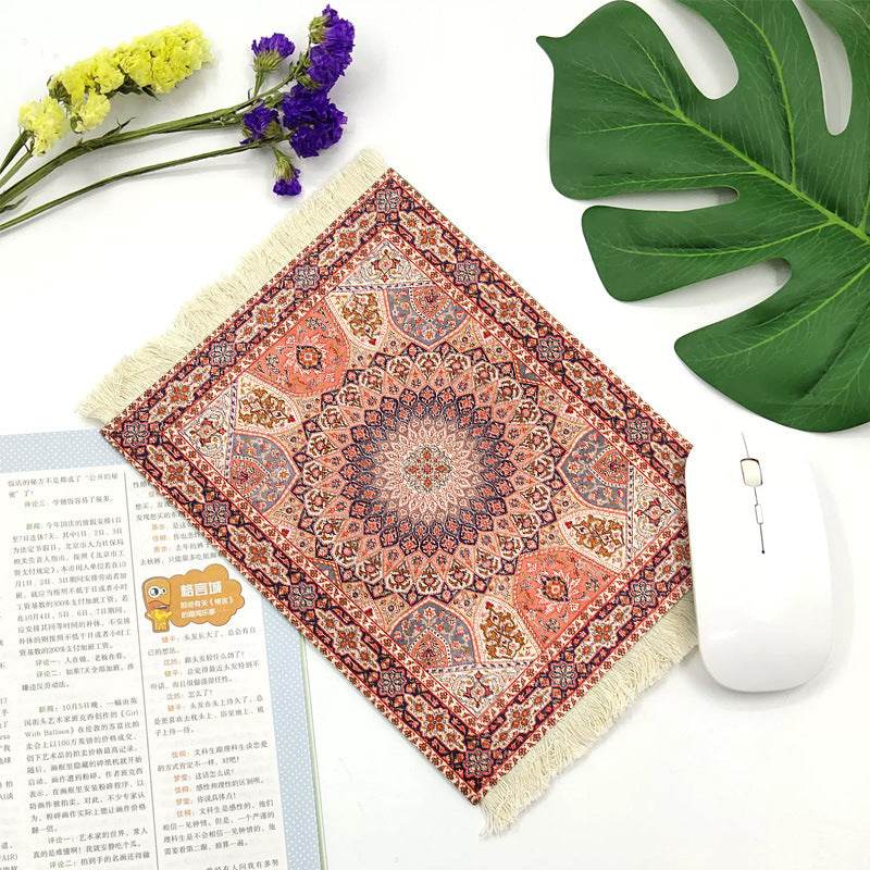 Office mouse pad, Suede fringe mouse pad Hot rubber  Bohemian style