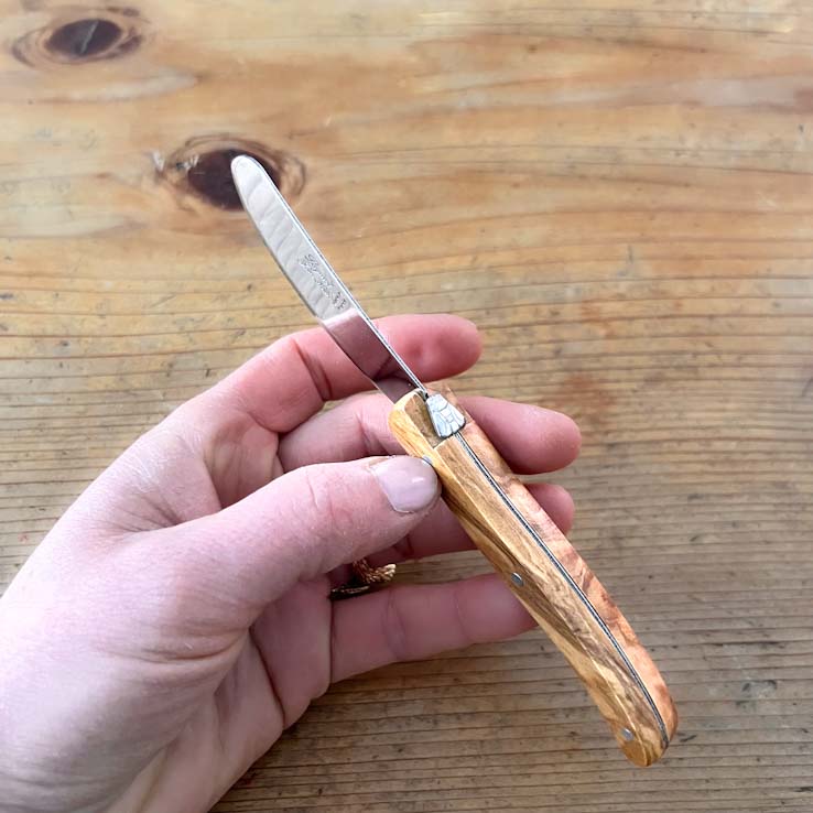 Laguiole ® Butter knife, Olive wood handle