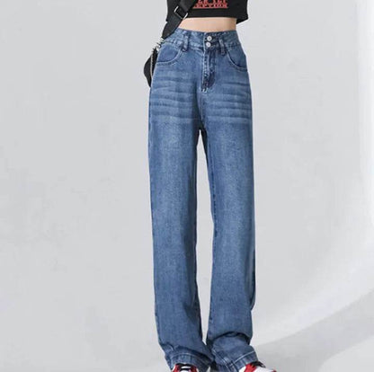 Thin And Lightweight Tencel Soft Baggy Jeans Pant For Women