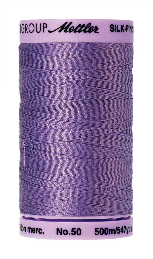 Mettler  Silk-Finish 50wt Solid Cotton Thread 547yd/500M English Lavender