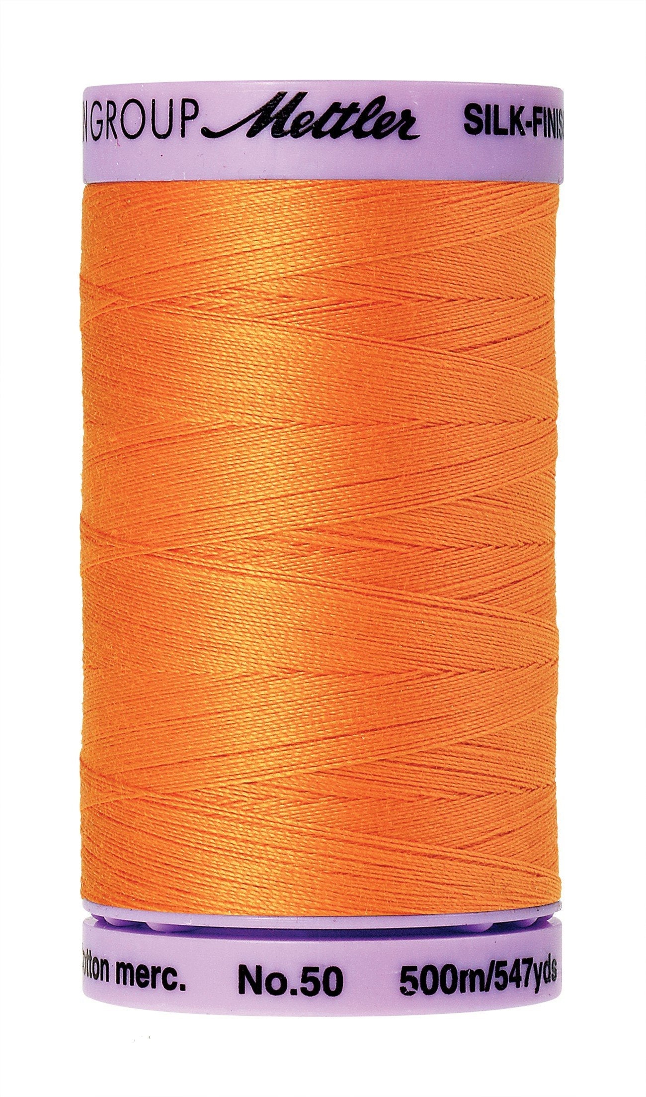 Mettler  Silk-Finish 50wt Solid Cotton Thread 547yd/500M Pumpkin