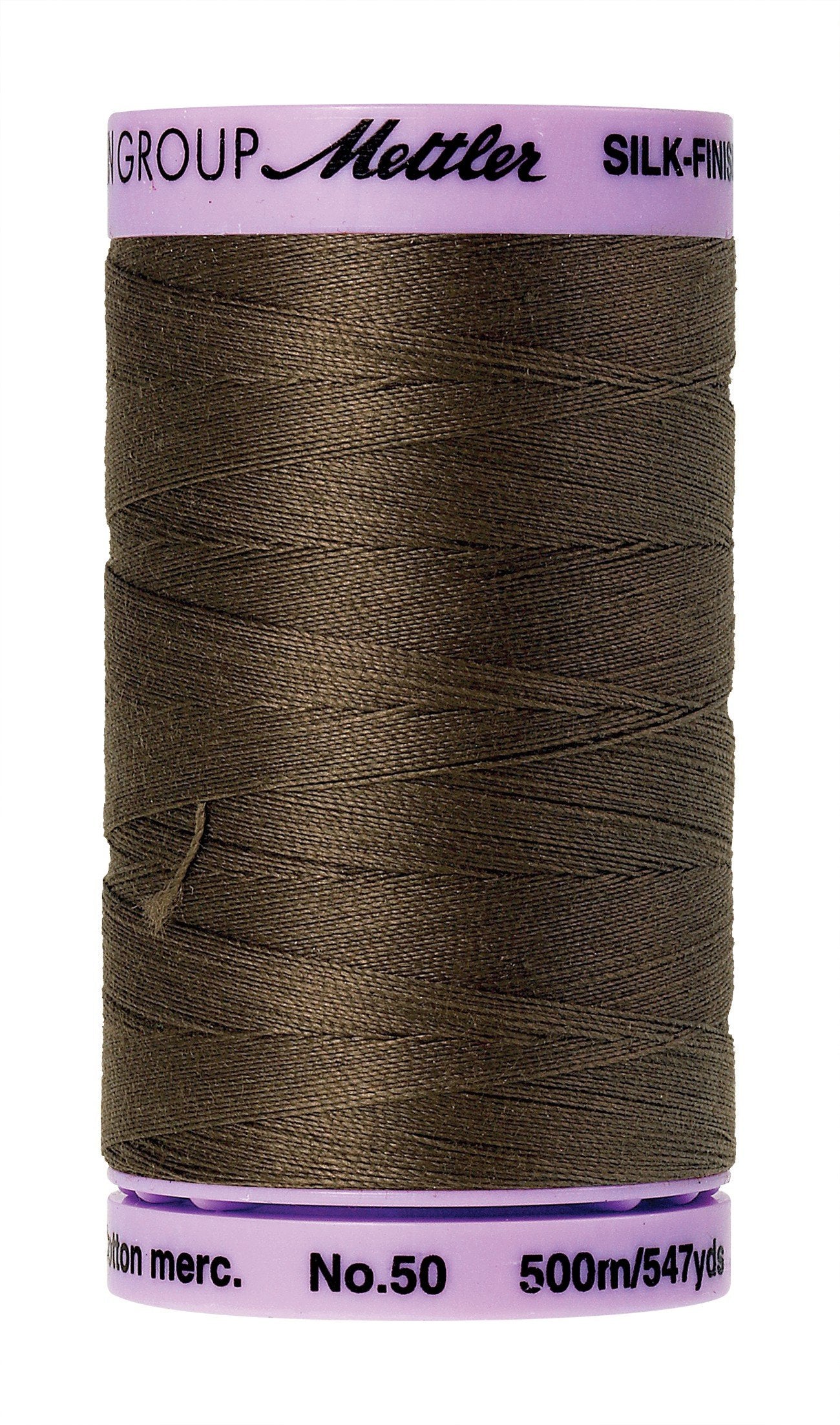 Mettler  Silk-Finish 50wt Solid Cotton Thread 547yd/500M Olive