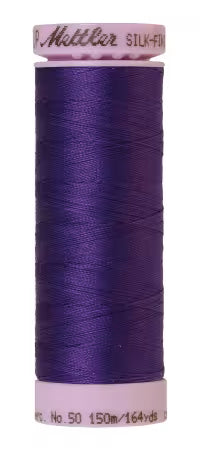 Mettler  Silk-Finish 40wt Solid Cotton Thread 164yd/150M Iris Blue
