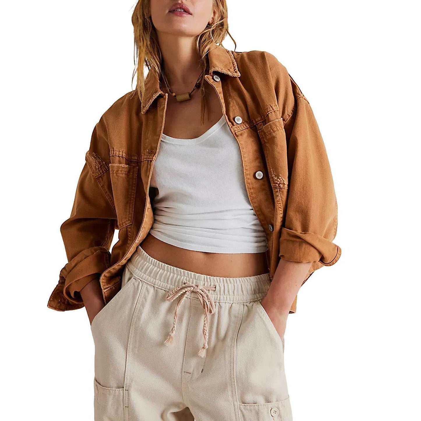 Loose Fashion Denim Jacket for Women
