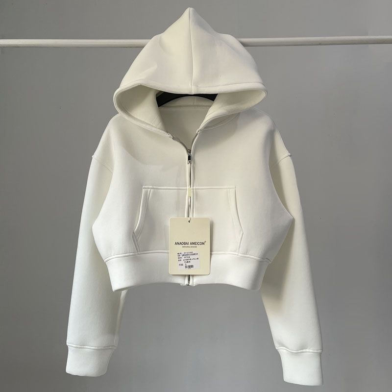 Women's Solid-Color Loose-Fit Hooded Sweatshirt