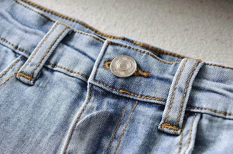 Short en jean pour femme, tendance et personnalisé, avec nœud