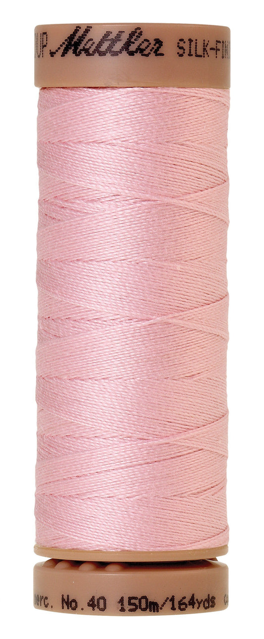 Mettler  Silk-Finish 40wt Solid Cotton Thread 164yd/150M Parfait Pink