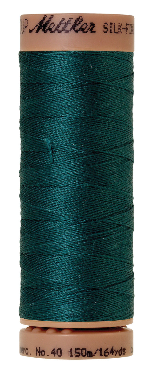 Mettler  Silk-Finish 40wt Solid Cotton Thread 164yd/150M Spruce