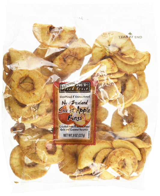 Anneaux de pommes séchées douces de Nouvelle-Zélande Trader Joe's, 227g