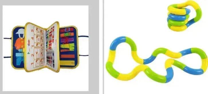 Nouvelle planche d'activités pour enfants Busy Board, jeu d'apprentissage de l'habillage et du boutonnage pour bébé, jouet d'apprentissage sensoriel préscolaire pour l'éducation précoce
