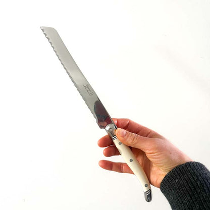 Laguiole ® Bread Knife, Cream Handle