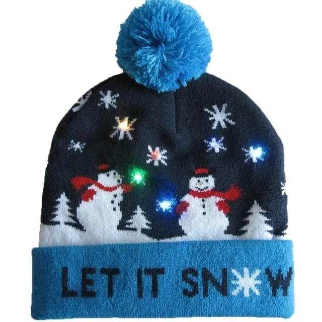 Bonnet de Noël lumineux à LED