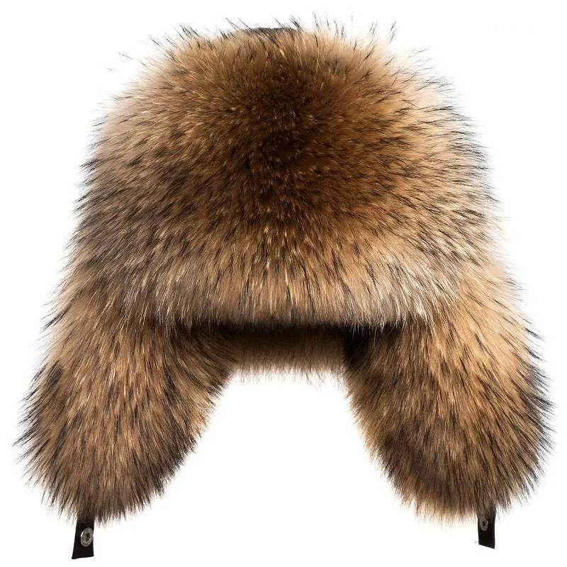 Bonnet cache-oreilles – Chapeau d'hiver chaud en cuir artificiel coupe-vent