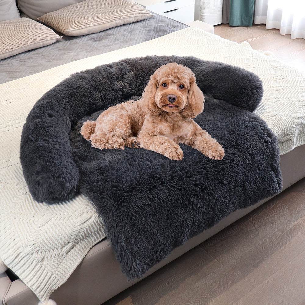 Tapis de lit amovible pour animaux de compagnie, canapé-lit pour chien, lit en peluche pour animaux de compagnie