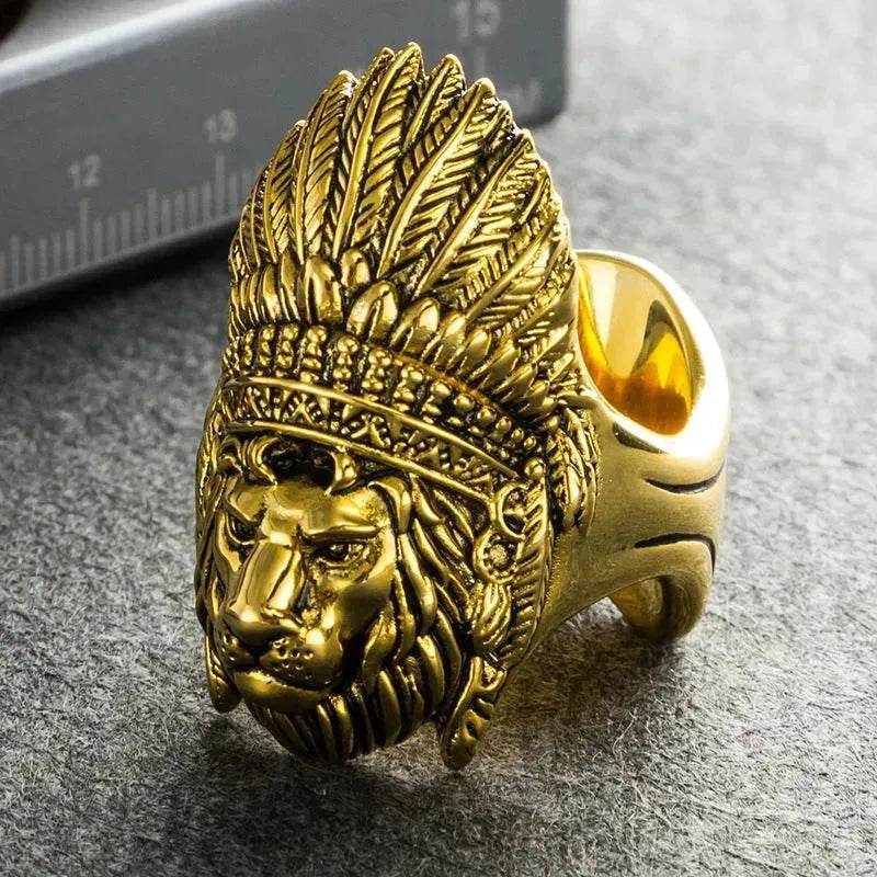 Portable Multifunctional Gothic Gold Ring Cigar Holder