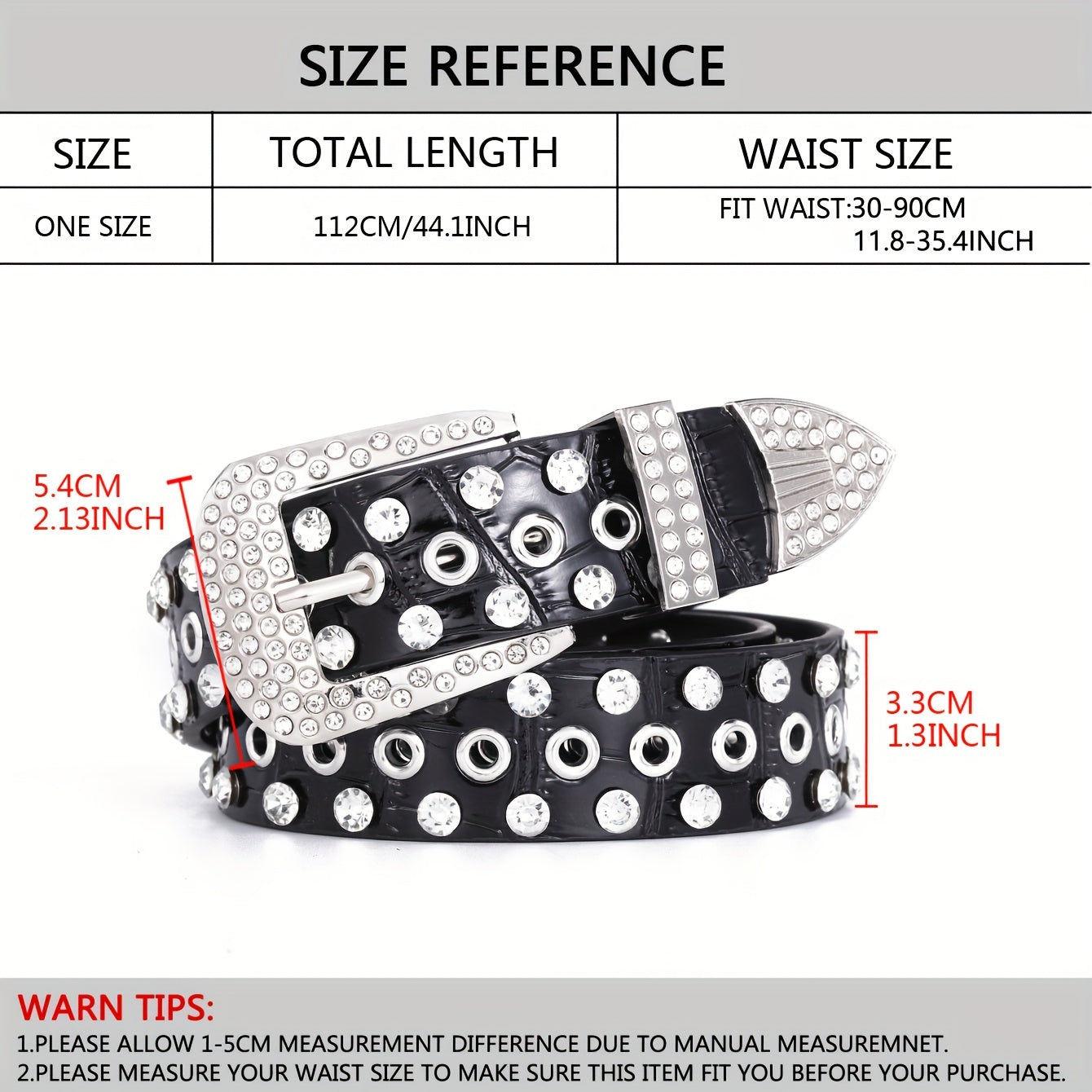 Sparkling Hollow Out Rhinestone Belt Solid Color PU Leather Belt Hip Hop Jeans Pants Belt Y2K Cowboy Cowgirl Belt For Women & Men